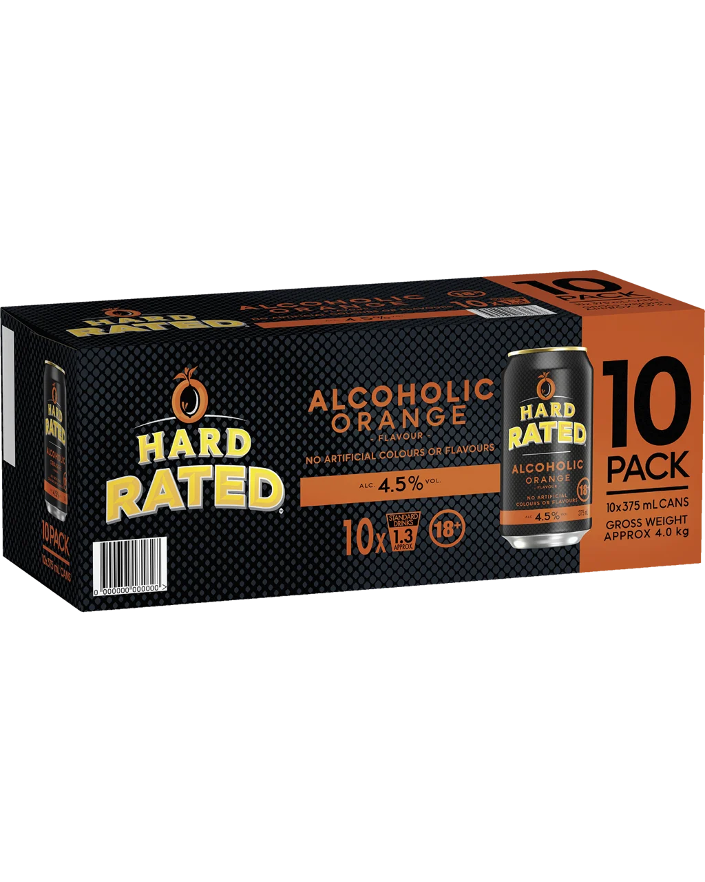 Hard Rated Orange 10pk Cans 375mL