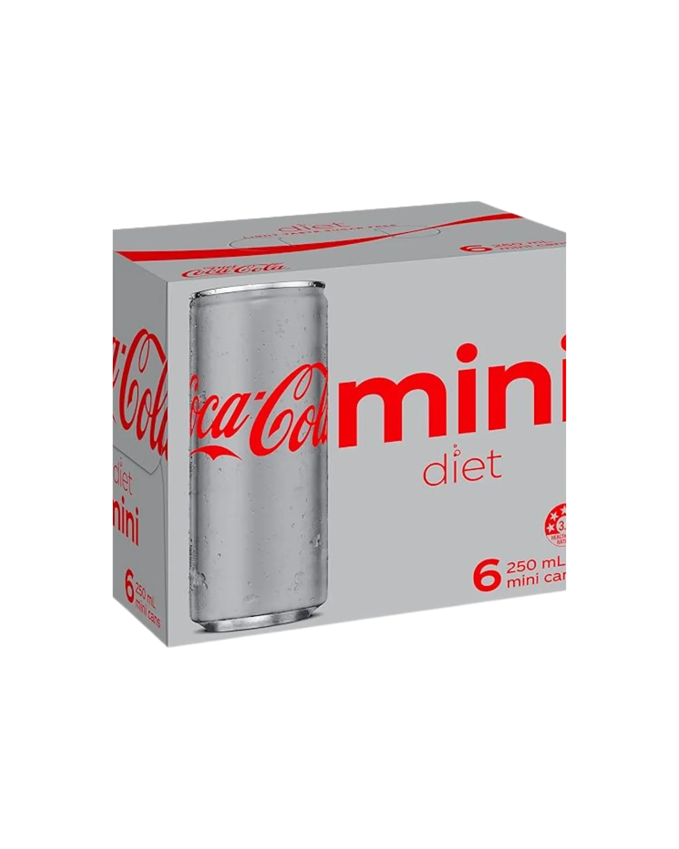 COCA COLA DIET CANS MINI 250ML 6PACKS