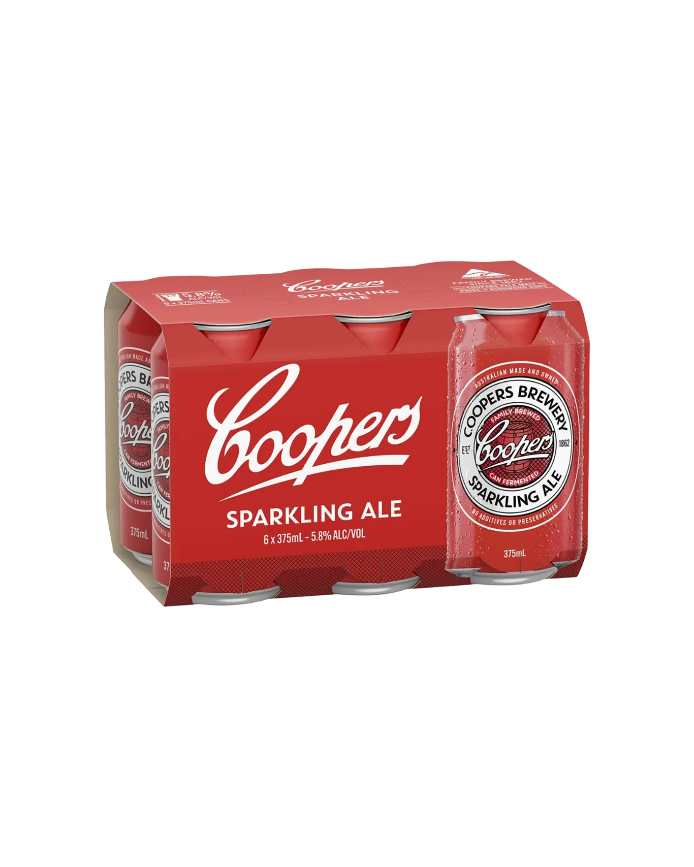 Coopers Sparkling Ale 6x375ml cans