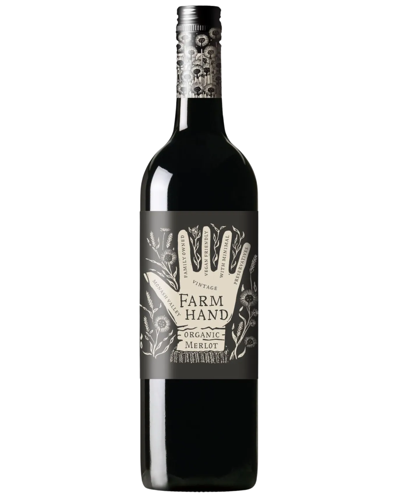 FARM HAND ORG MERLOT 750ML