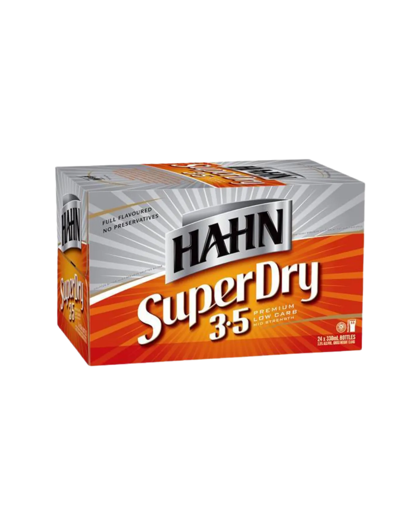 Hahn Super Dry3.5 24x330ml bottles