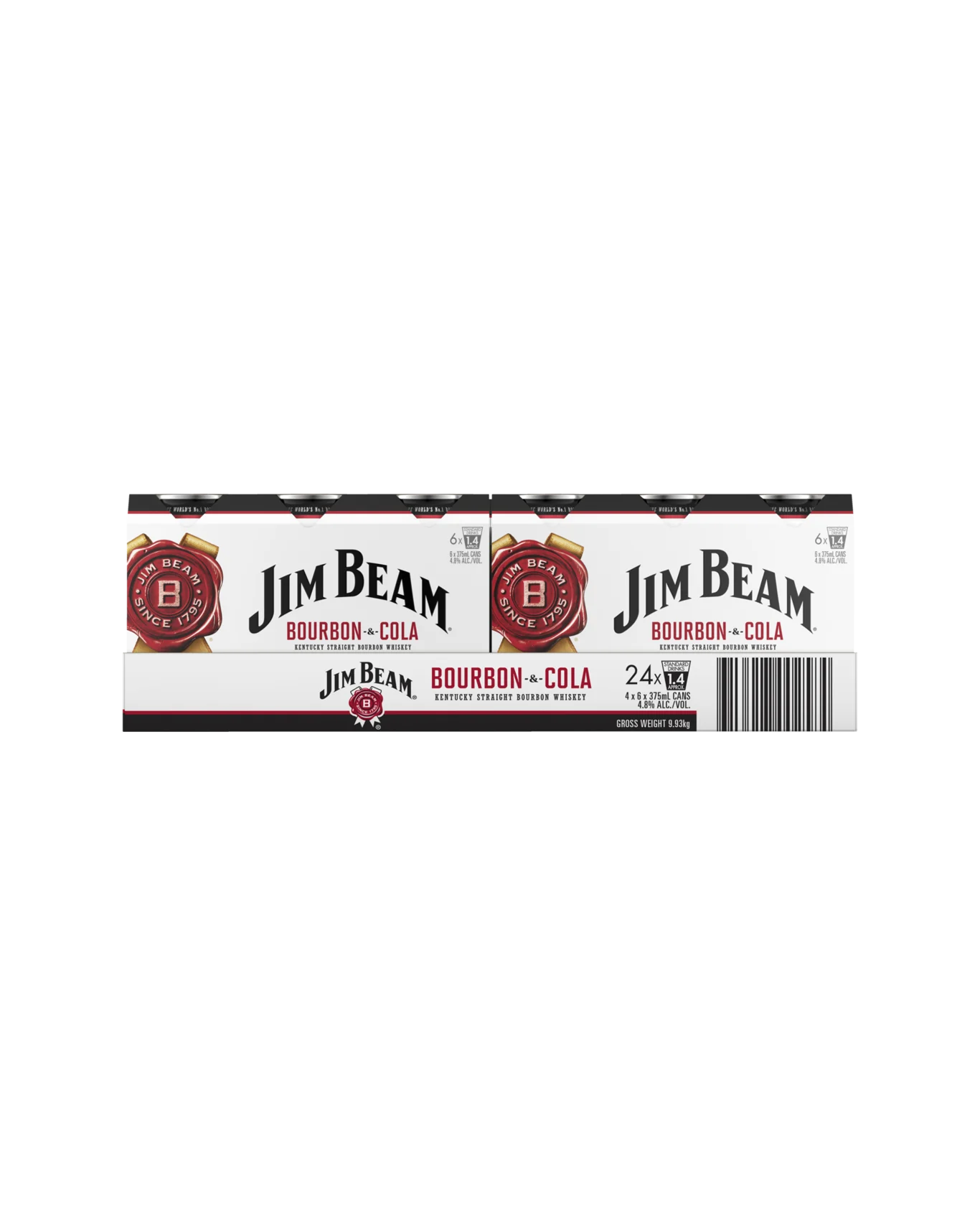 JIM BEAM BOURBON & COLA 24 CANS