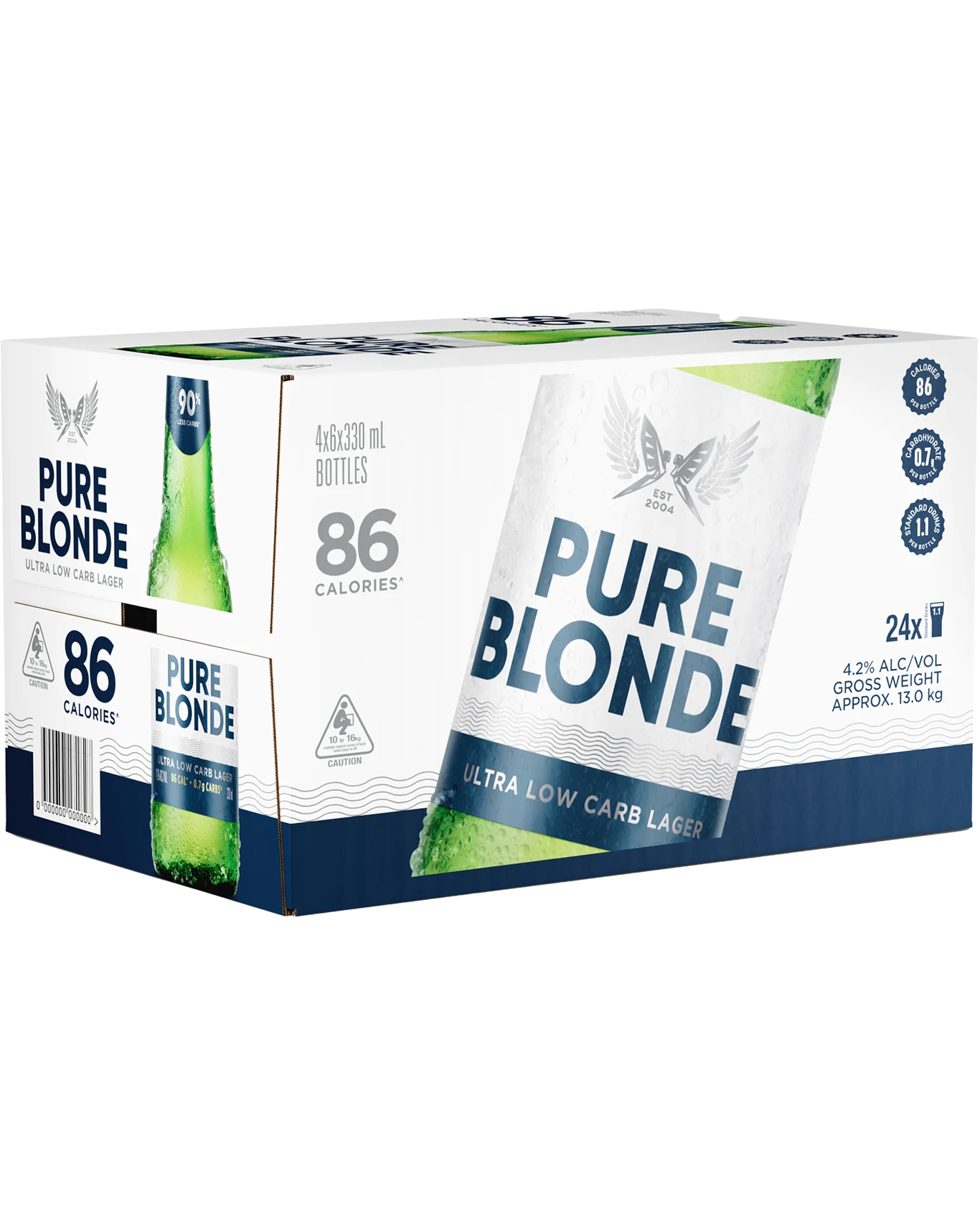 Pure Blonde Ultra 4.2% 330ml Pack (24) Bottles