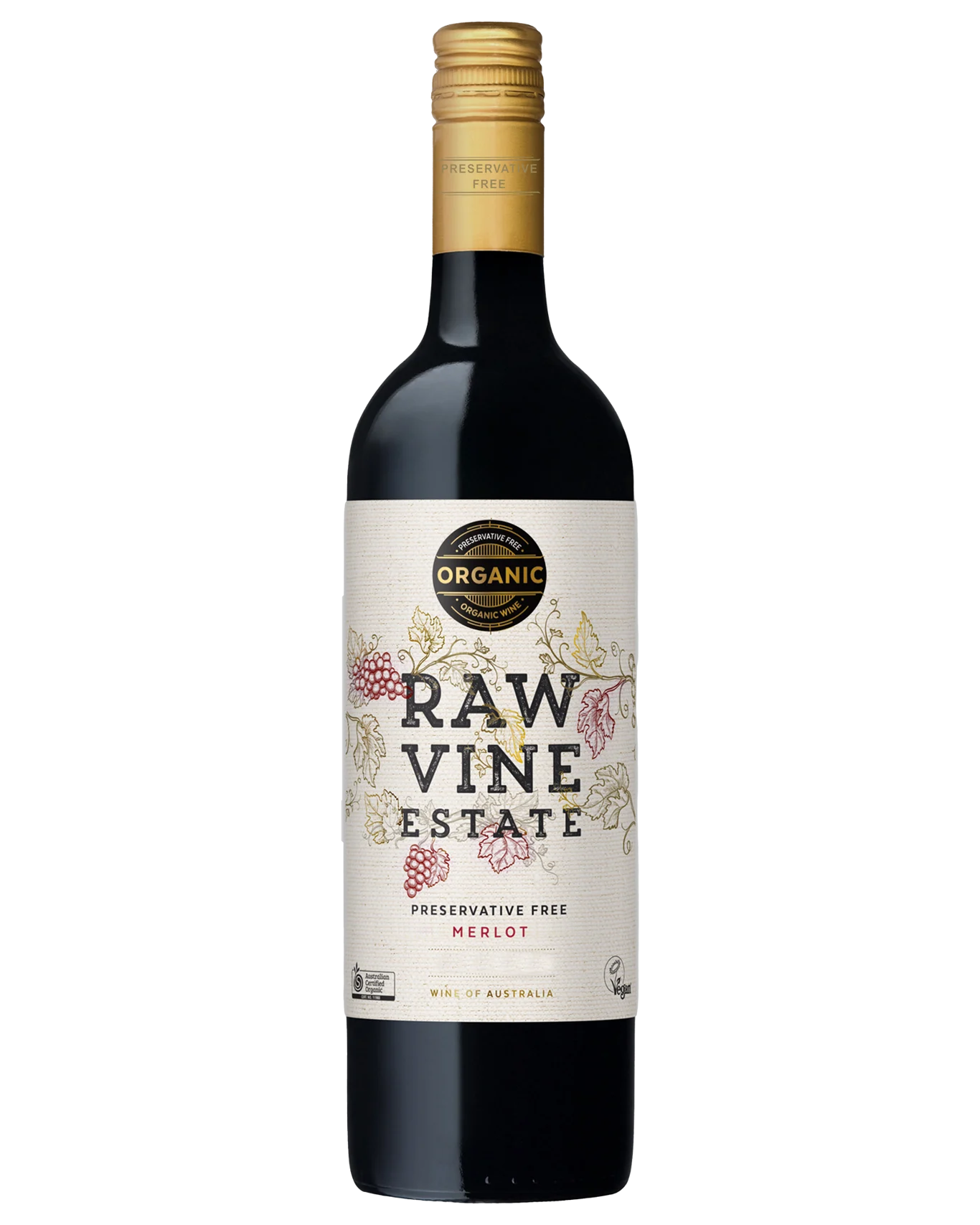 RAW VINE ESTATE ORGANIC MERLOT