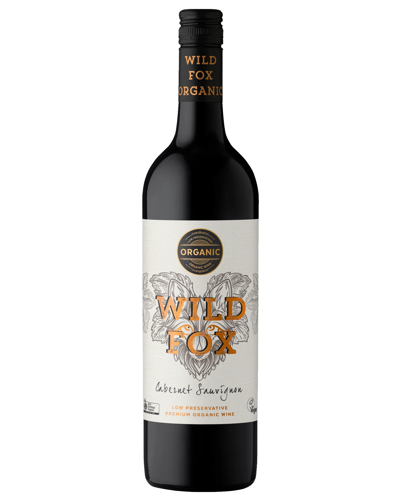 WILD FOX ORGANIC CAB SAUV750ML