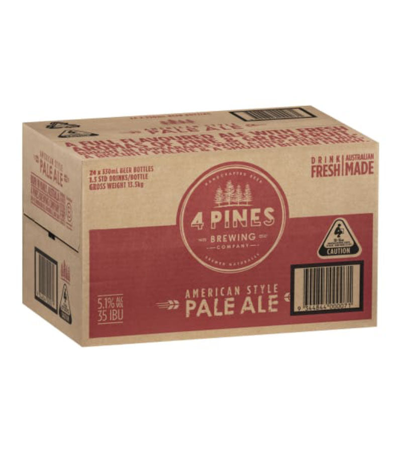 4 Pines Pale Ale Stubbies Case 24x330 ml