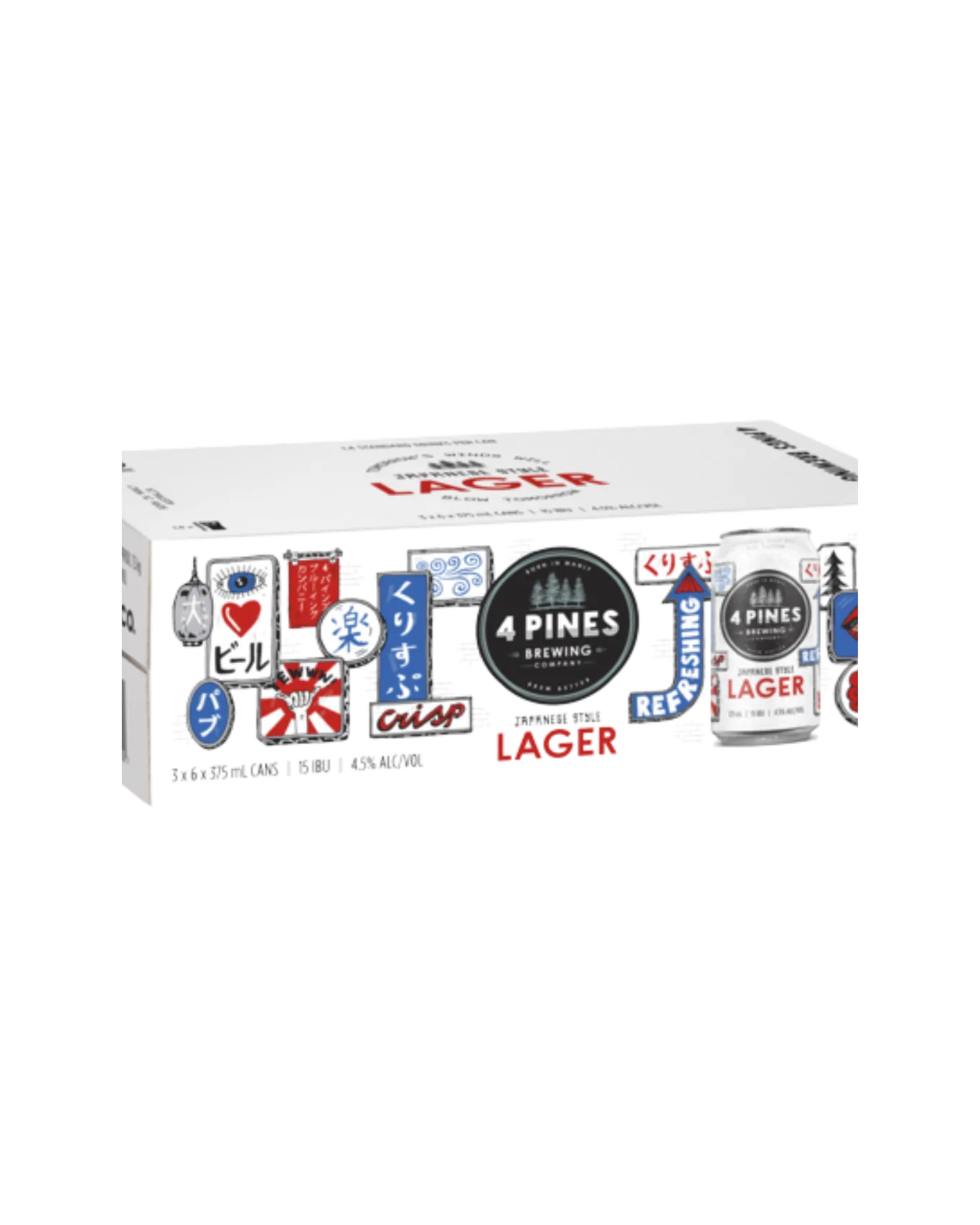 4 Pines Larger 375ml 18 can