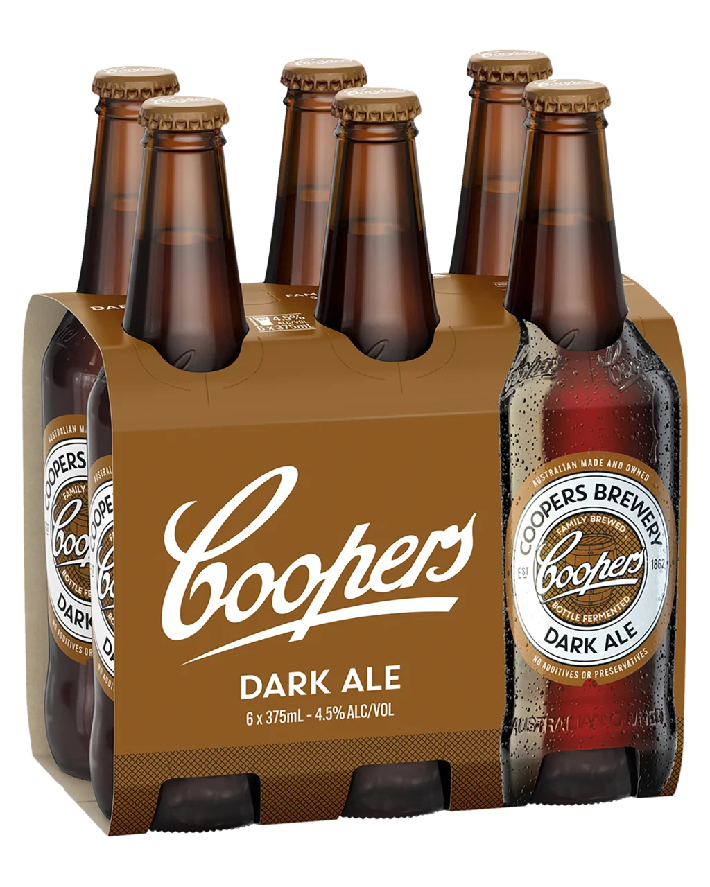 Coopers Dark Ale Bottle 6x375mL