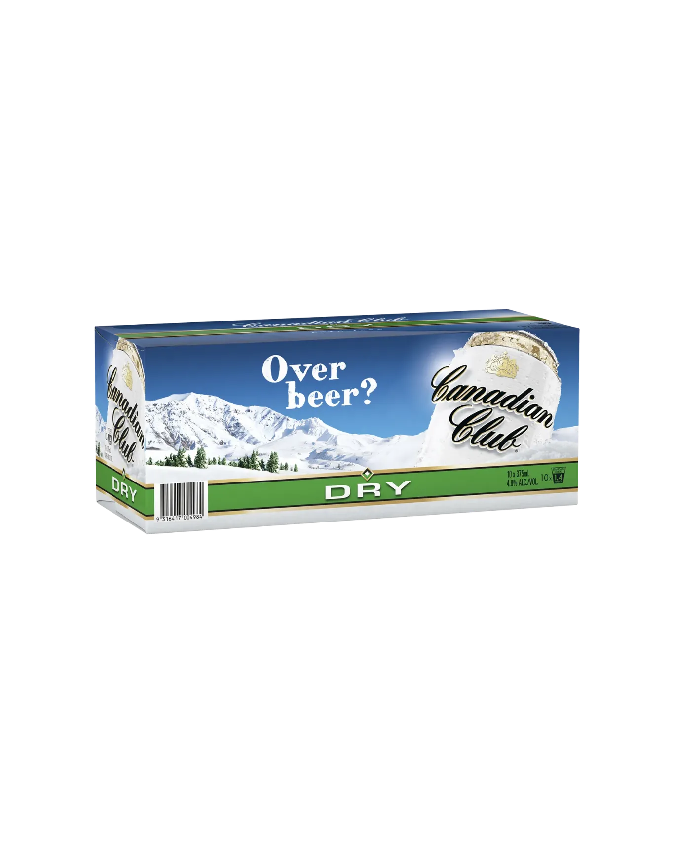 CAN CLUB & DRY 4.8% 10PK 375ML