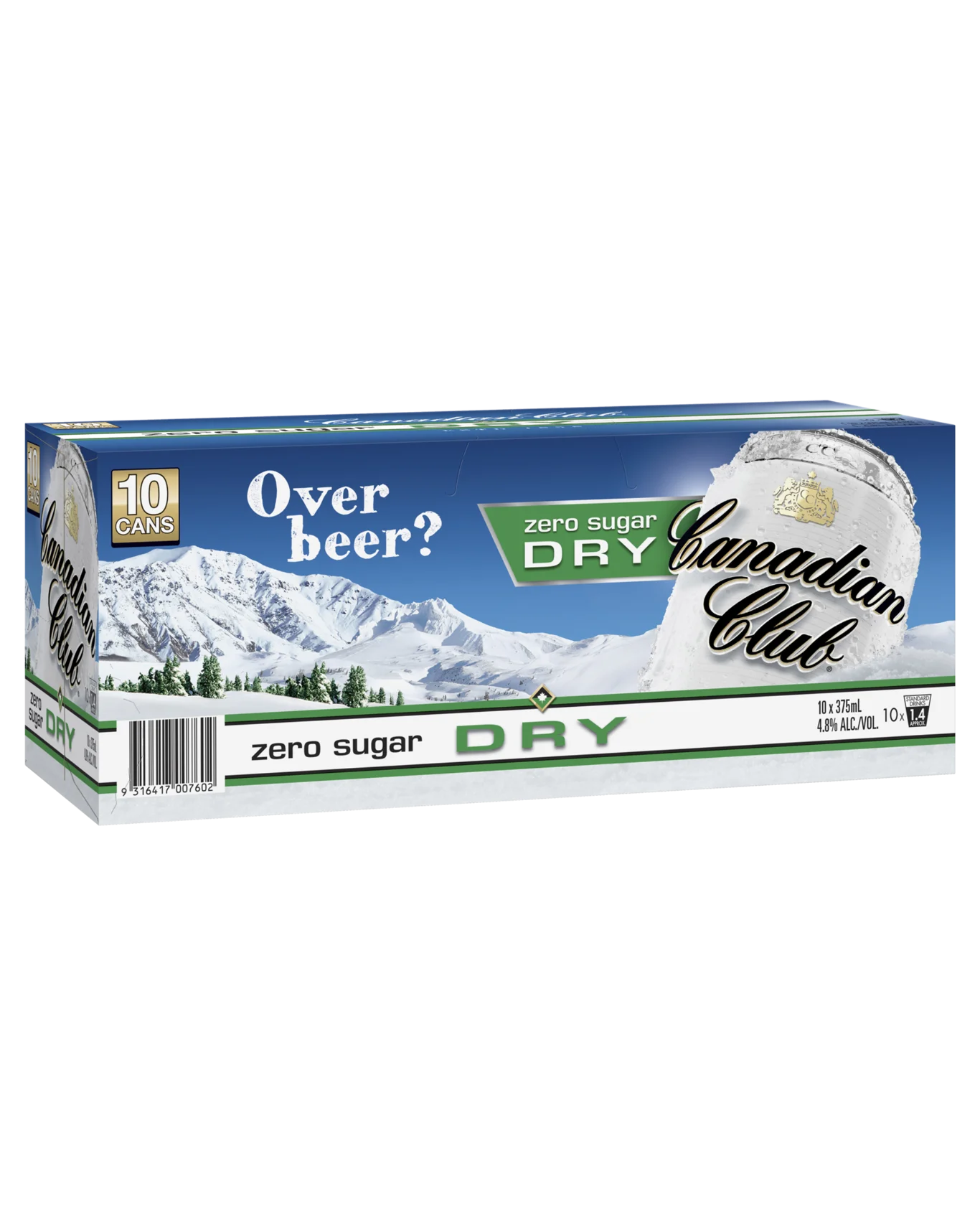 CAN CLUB&DRY ZERO 10PK 375ML