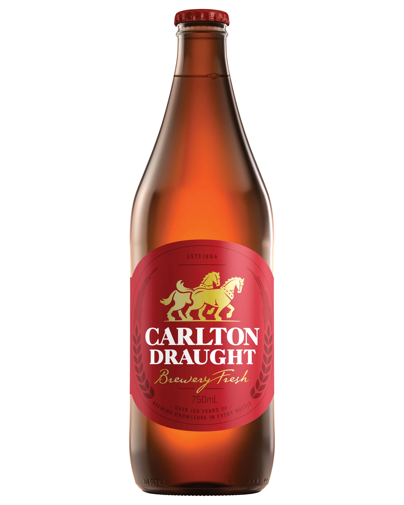 CARLTON DRAUGHT FULL STRENGTH 750ML SINGLE