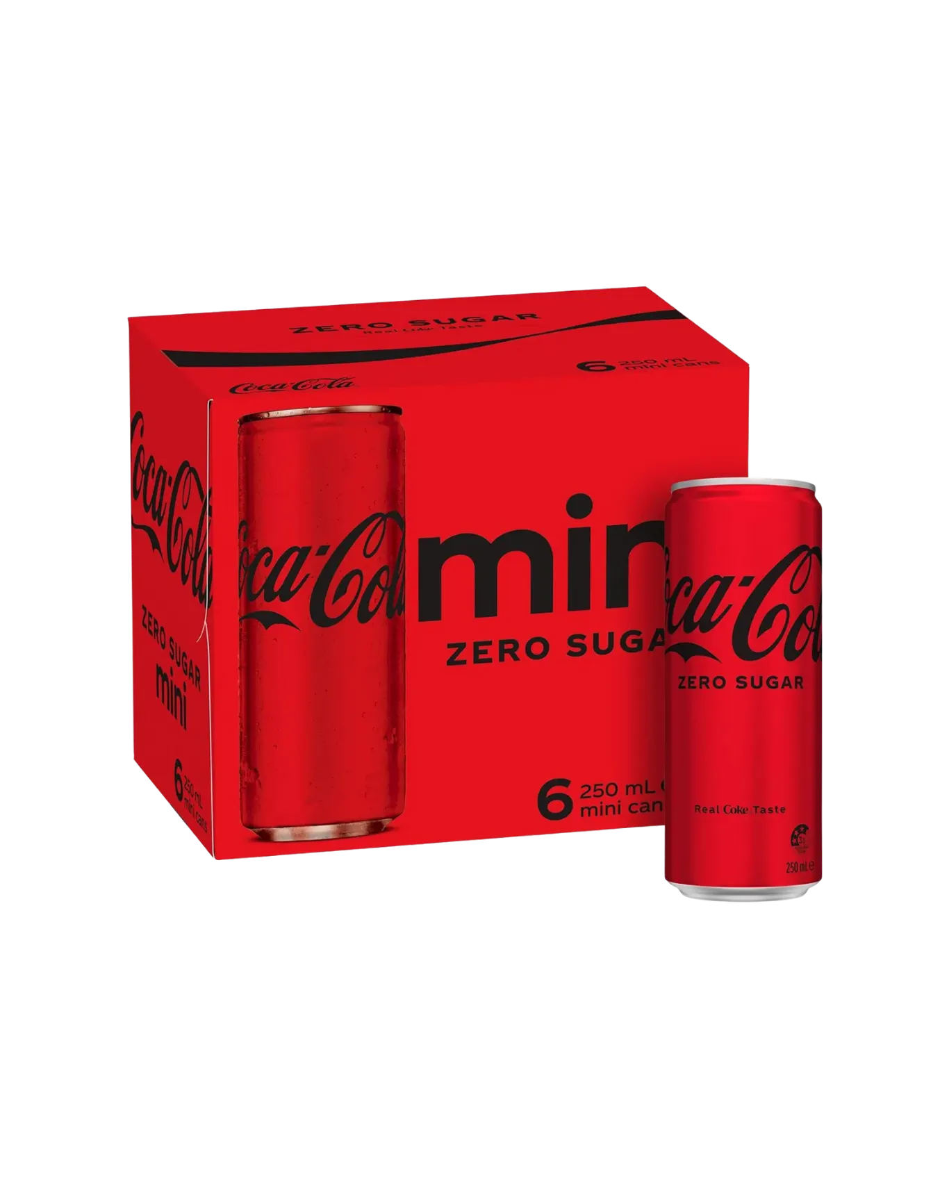 COCA COLA Z/SUGAR CAN 6X250ML