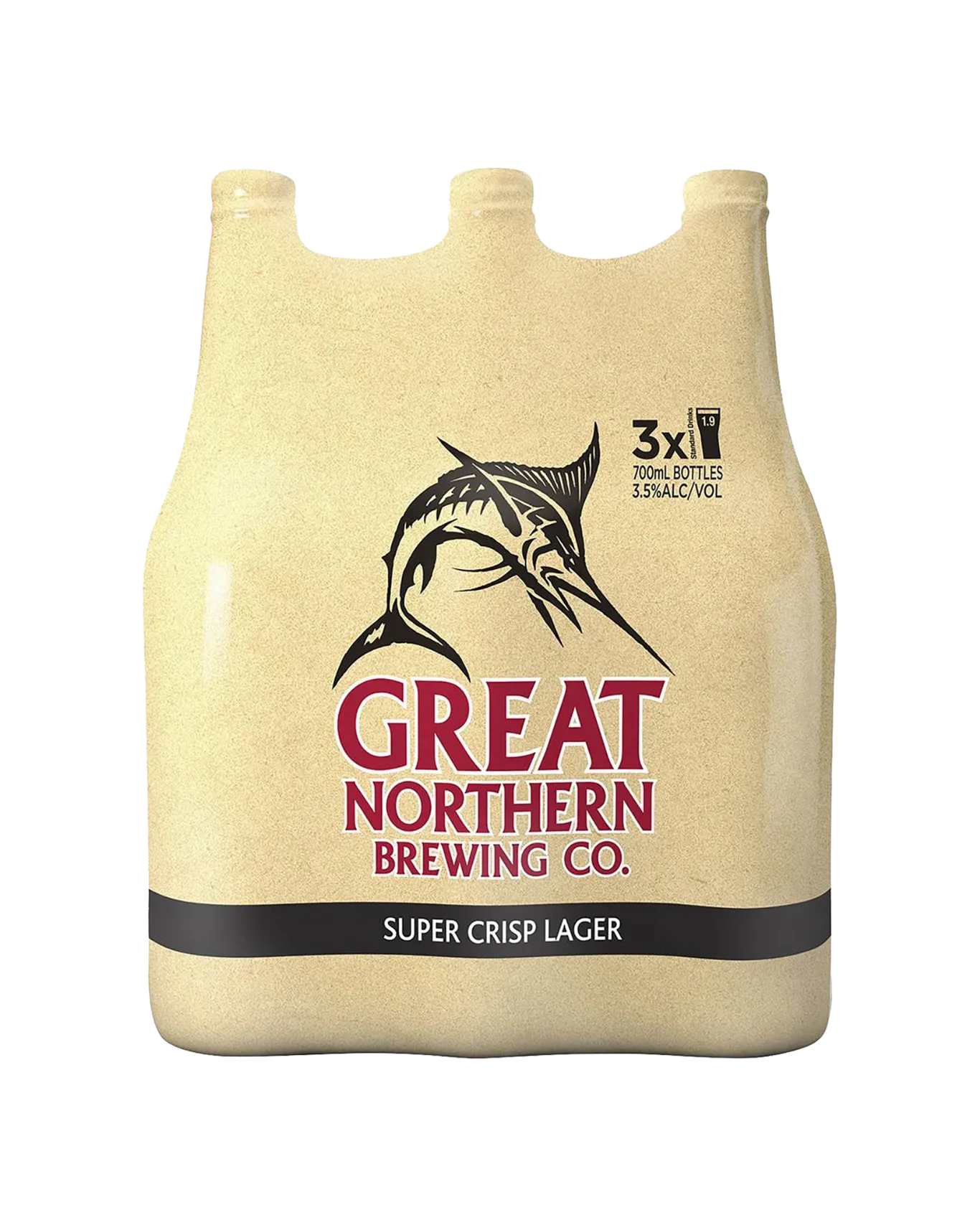 Great Northern super crisp 700ml 3pack bottles