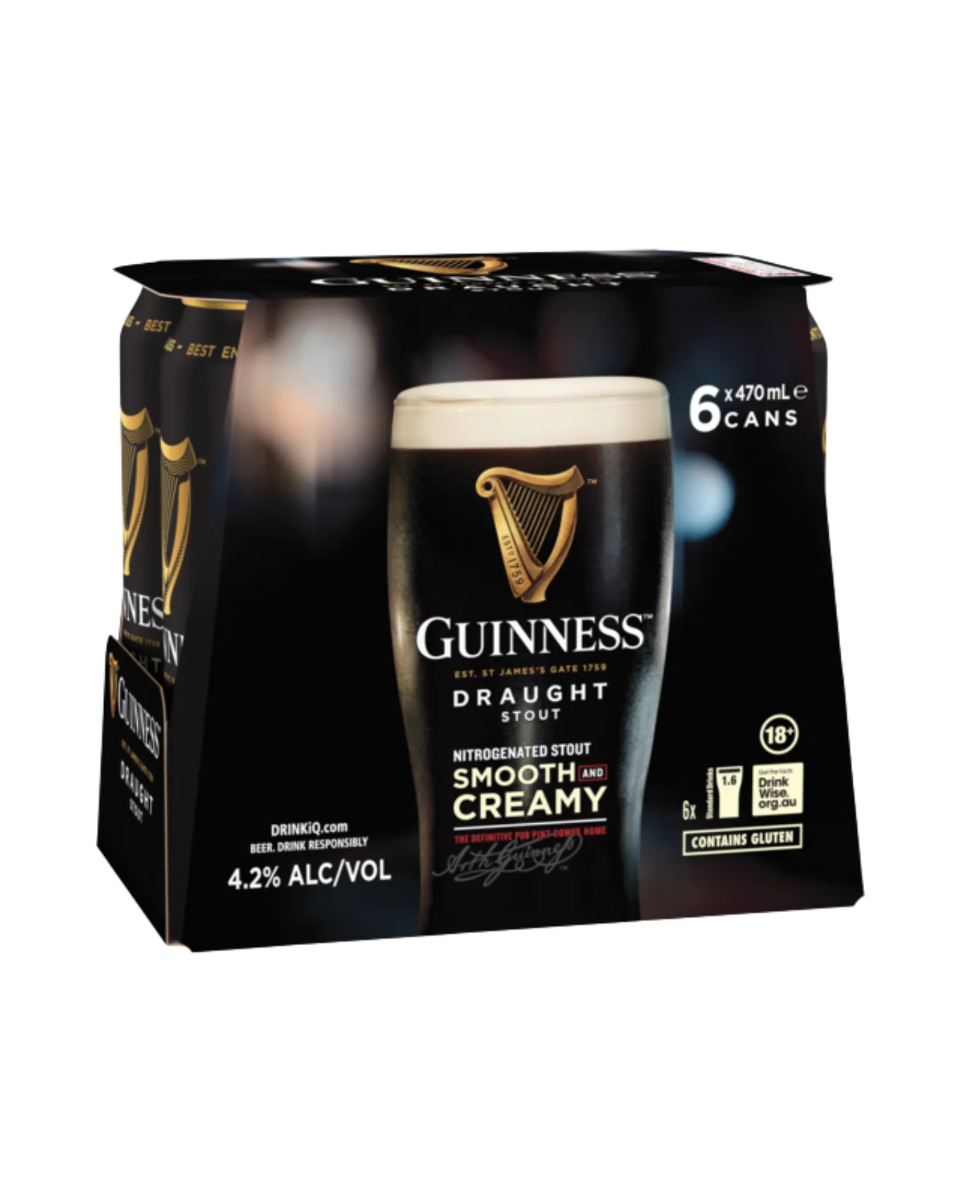 Guinness Draught stuot 6x470ml cans