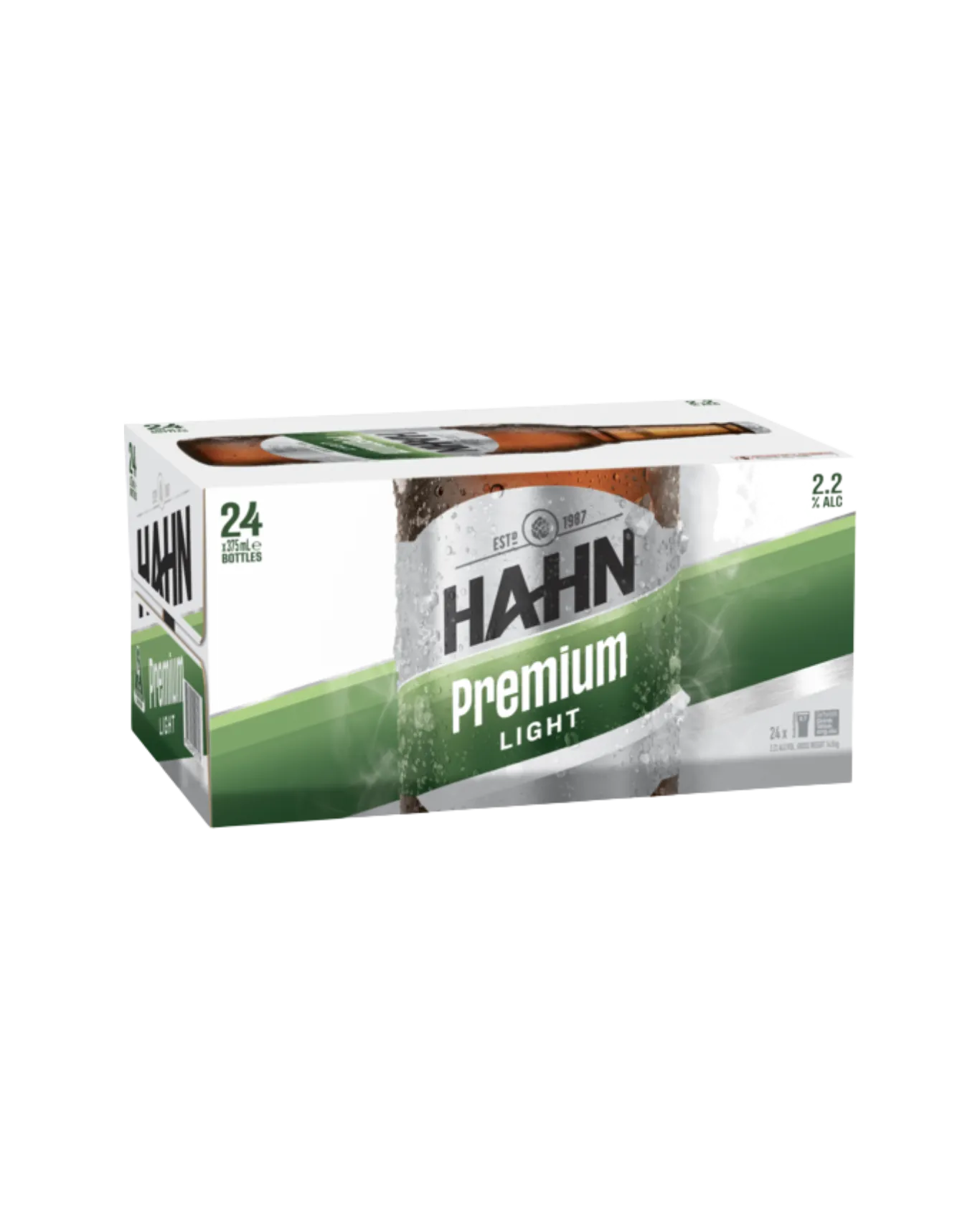 Hahn Premium Light 24x375ml Bottles