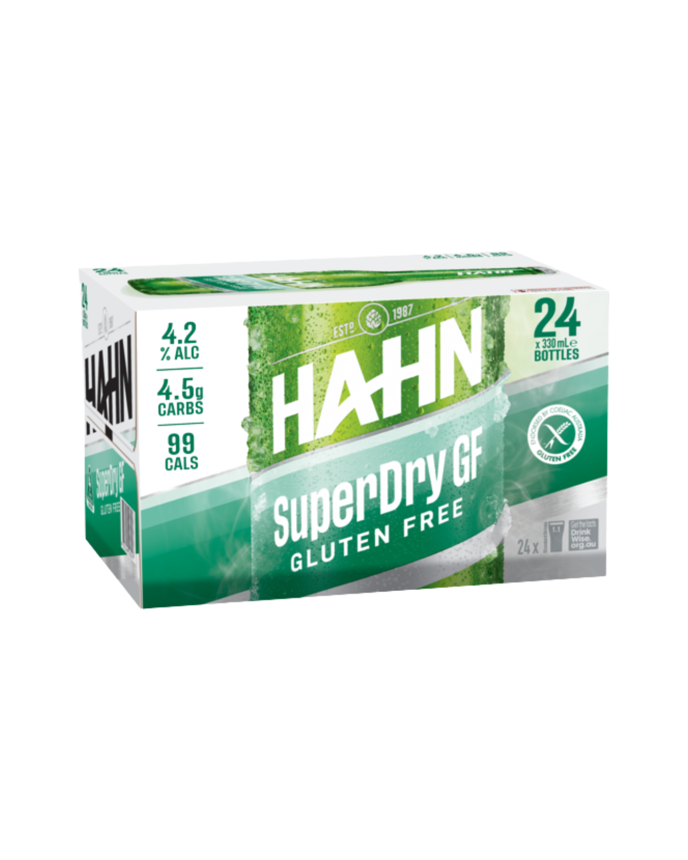 Hahn Super Dry GF 24x330ml Bottles