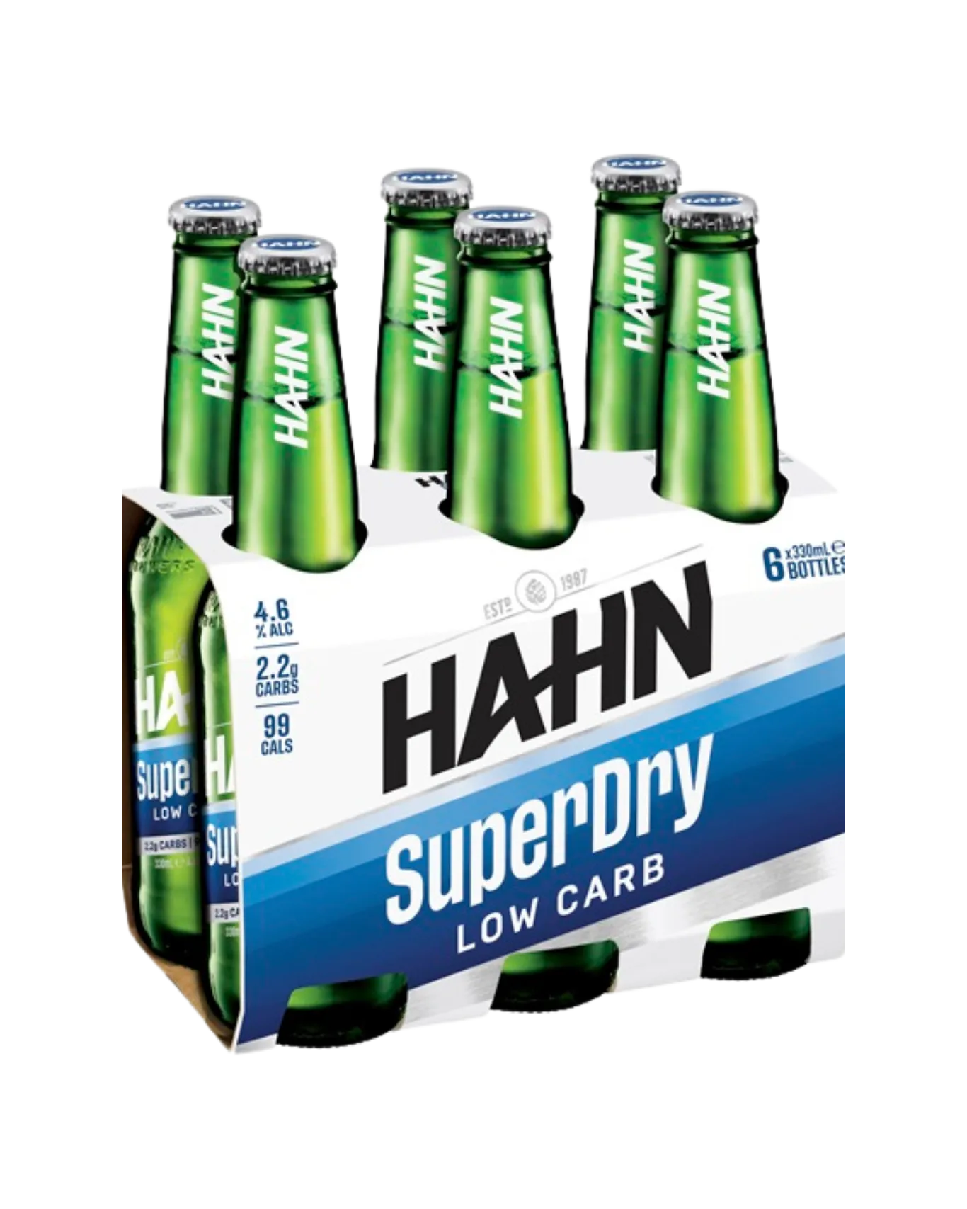 Hahn Super Dry Low Carb 6x33ml bottles