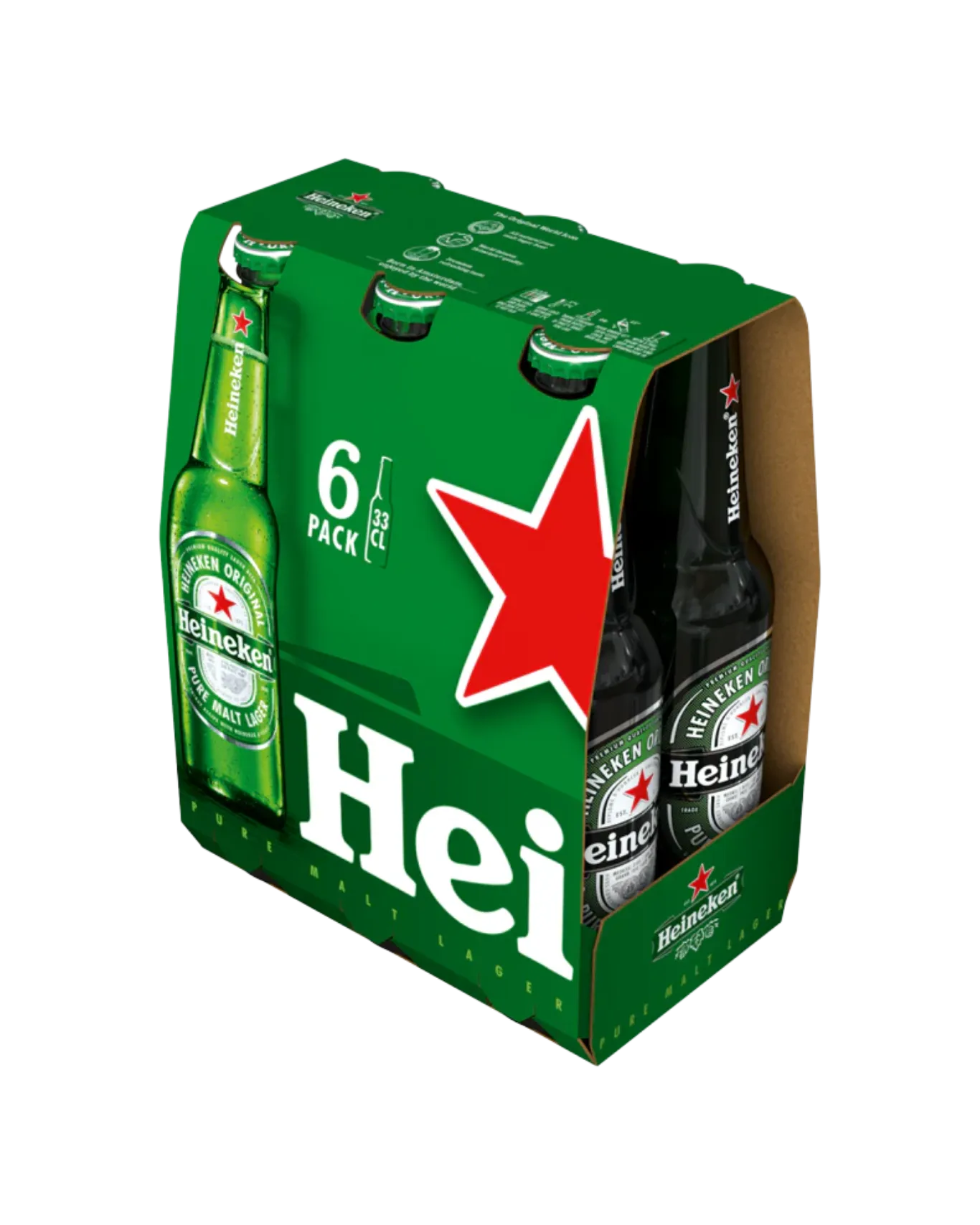 Heiheken Original 6x330ml bottles