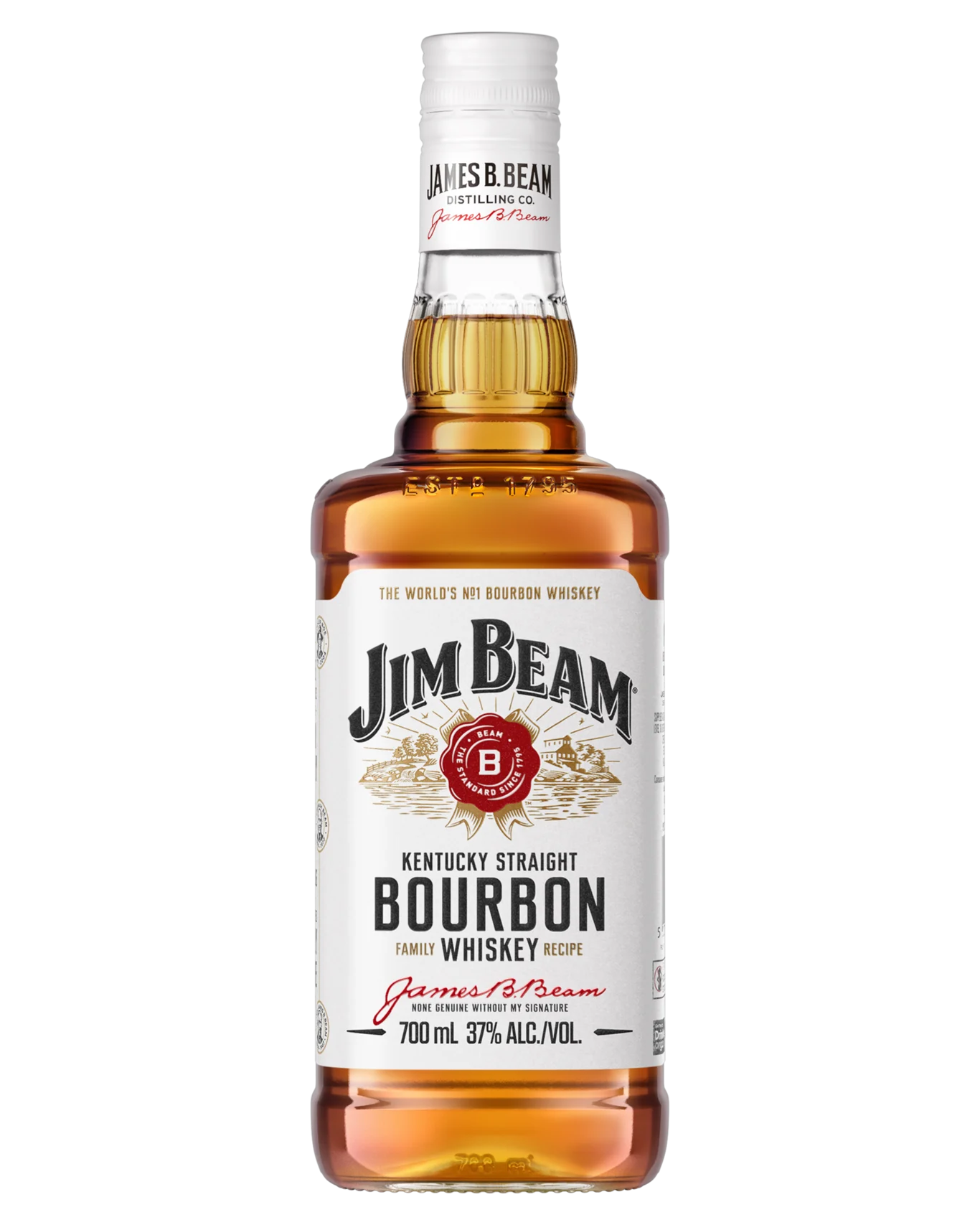 JIM BEAM WHITE LBL 37% 700ML