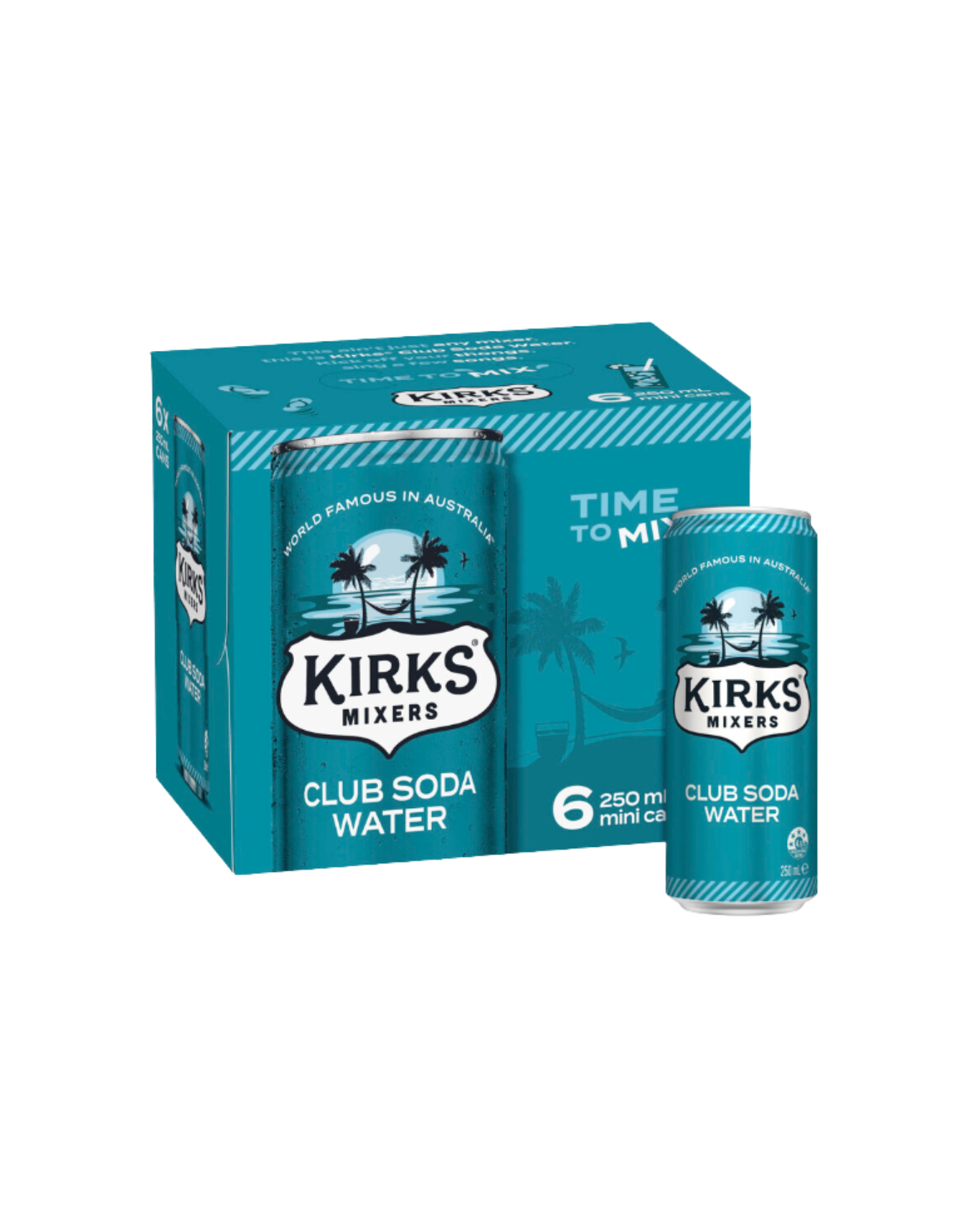 KIRKS SODA WATER 6X250ML