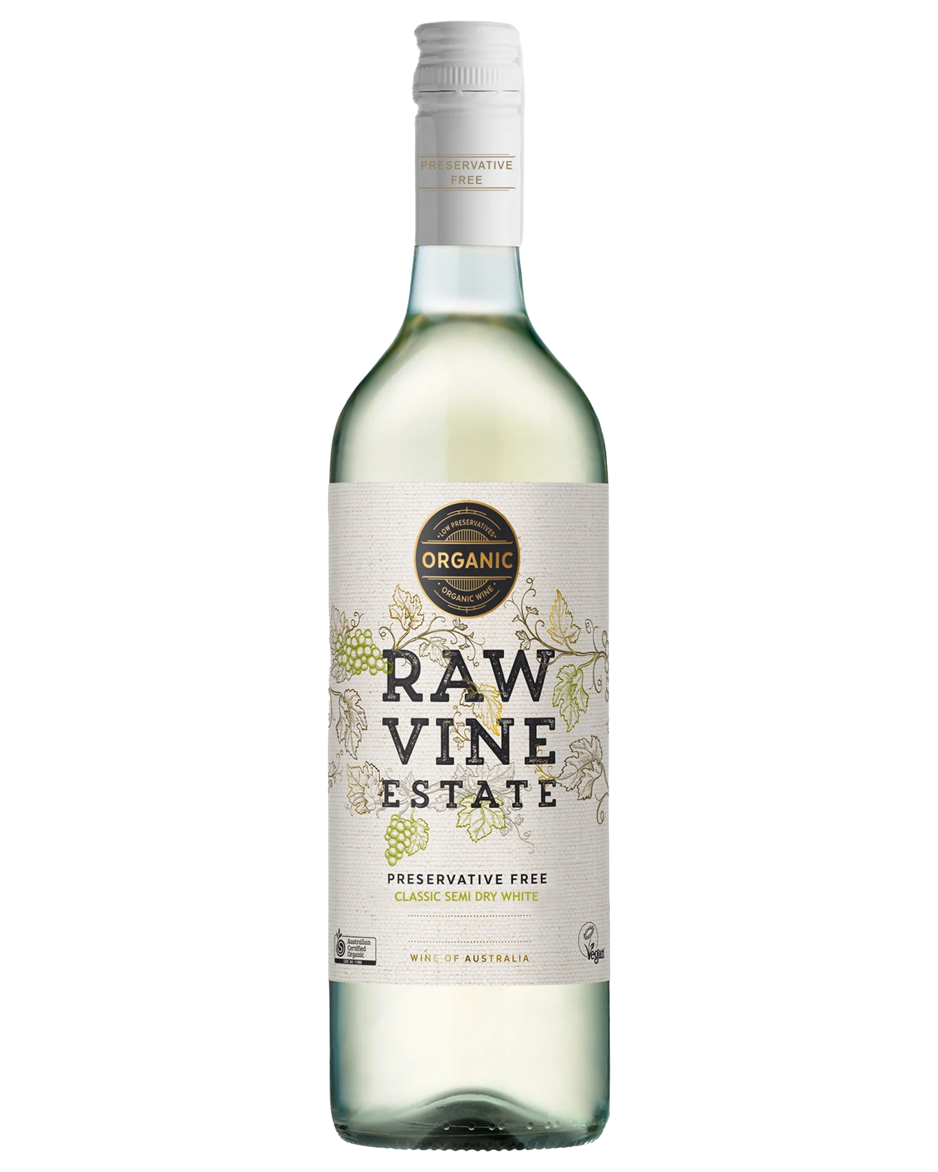 RAW VINE ESTATE CLASSIC SEMI DRY WHITE