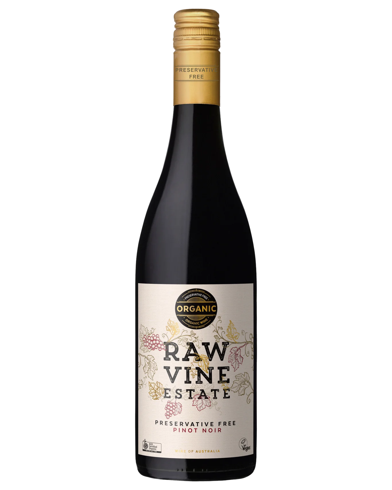 RAW VINE ORG PF P/NOIR 750ML