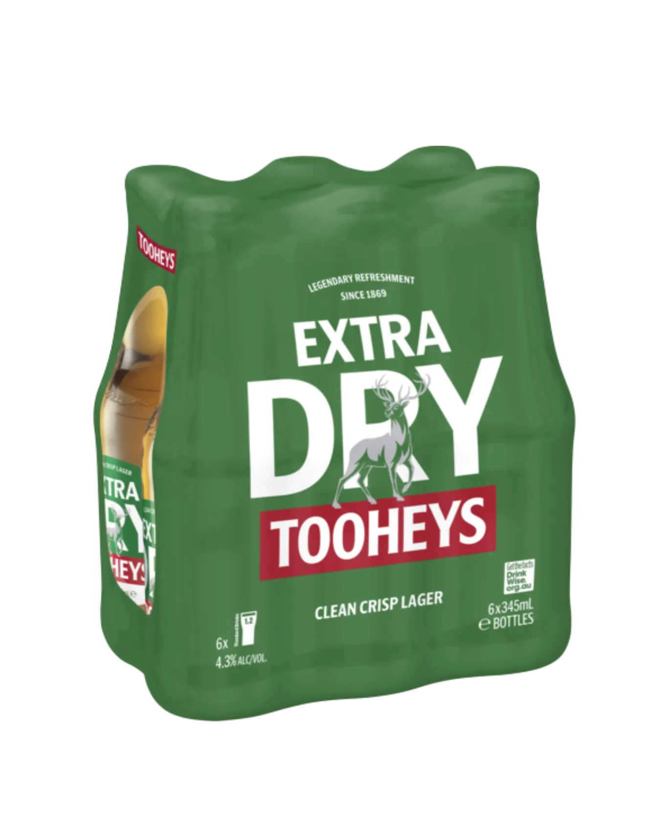 Tooheys Extra Dry 6x245ml bottles