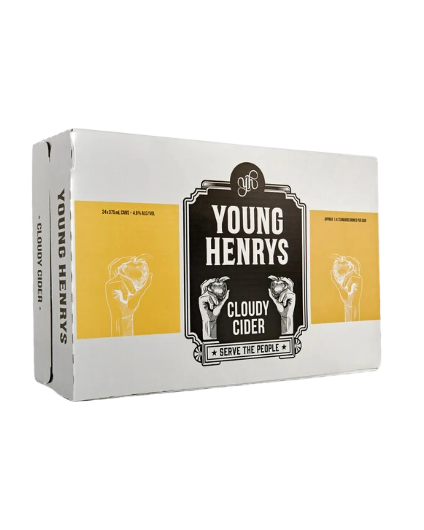 Young Henrys cider 24x375ml can